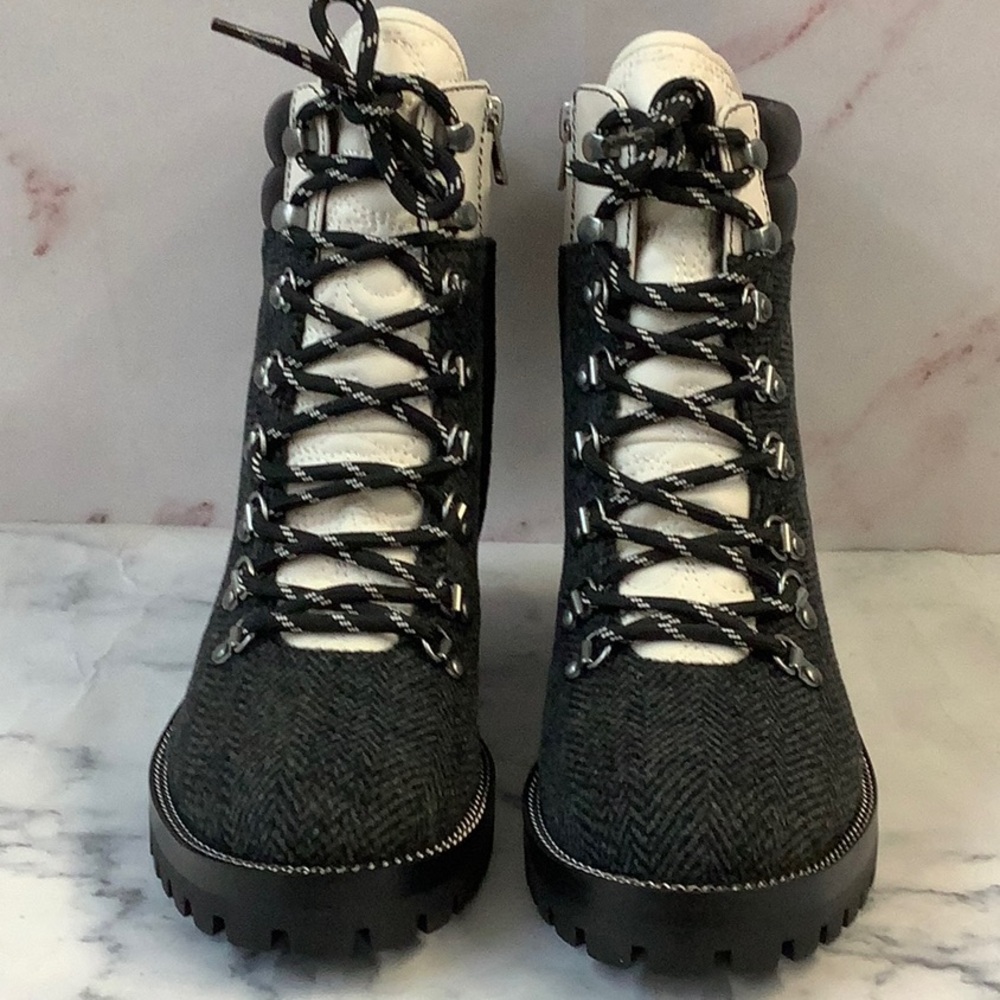 NIB Coach Stylish Black and Chalk Bootie Size 7.5